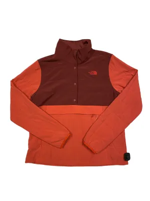 Athletic Jacket By The North Face In Coral, Size: L