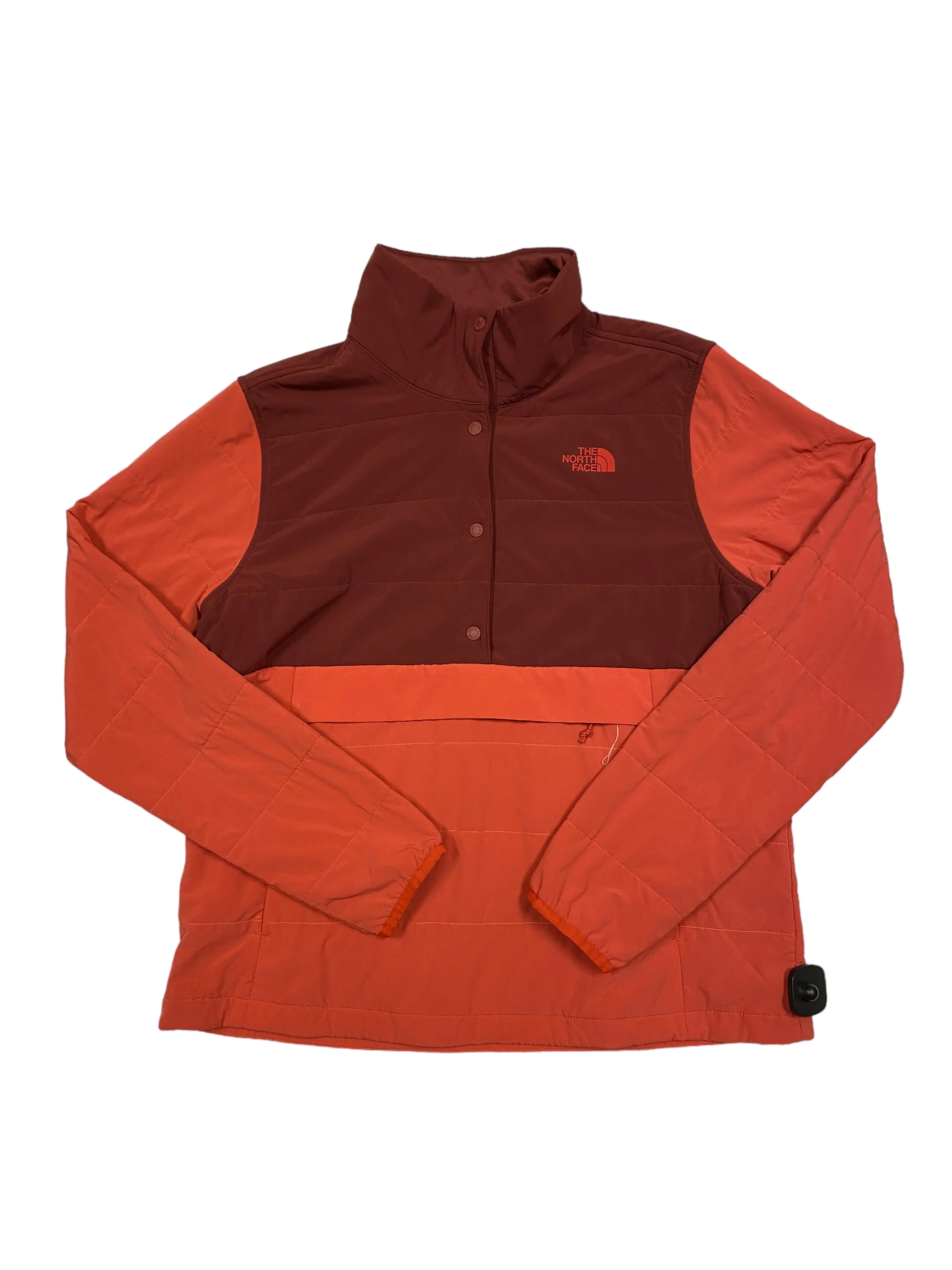 Athletic Jacket By The North Face In Coral, Size: L