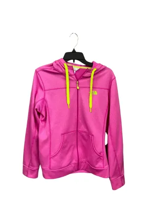Athletic Jacket By The North Face In Pink, Size: L