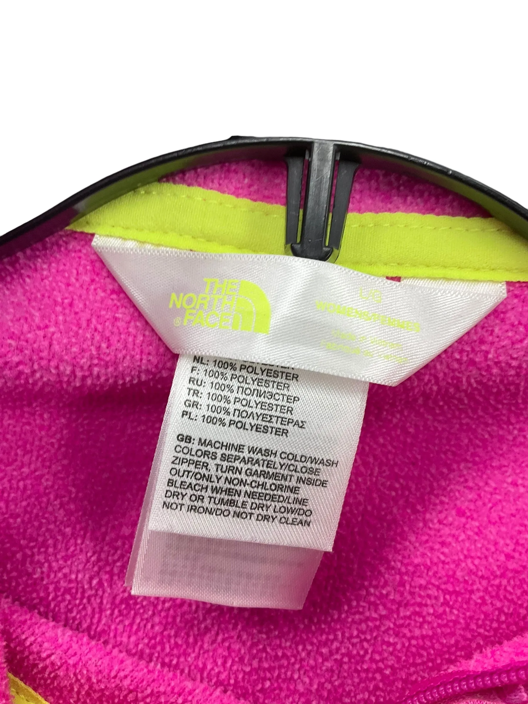 Athletic Jacket By The North Face In Pink, Size: L