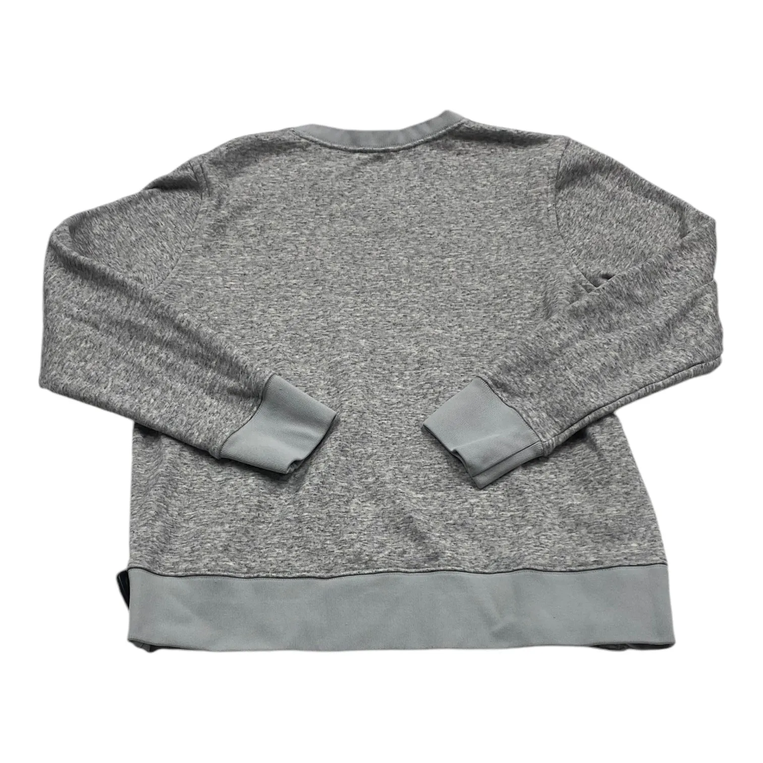 Athletic Top Long Sleeve Collar By The North Face In Grey, Size: M