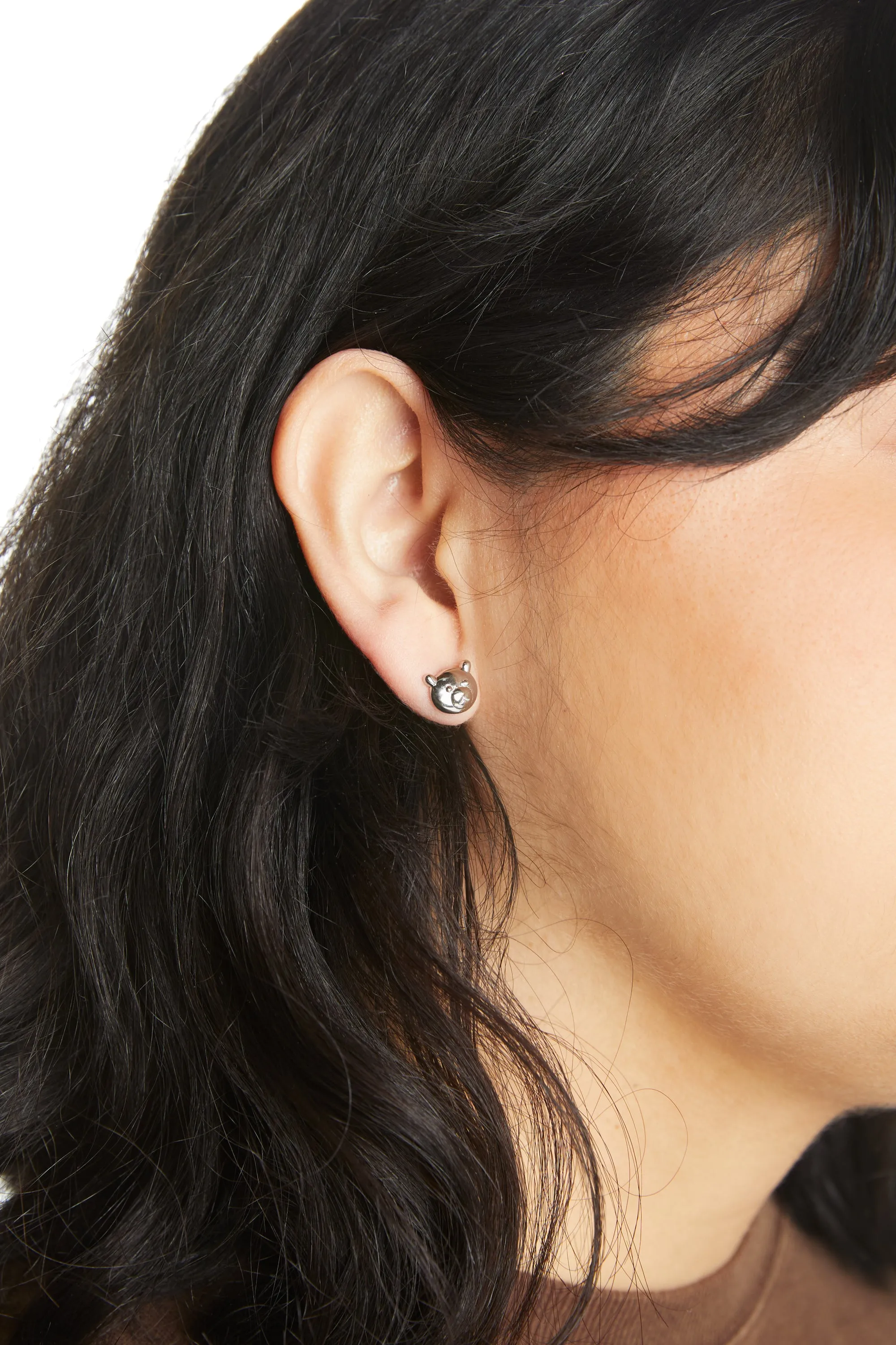 Bear Face Earrings
