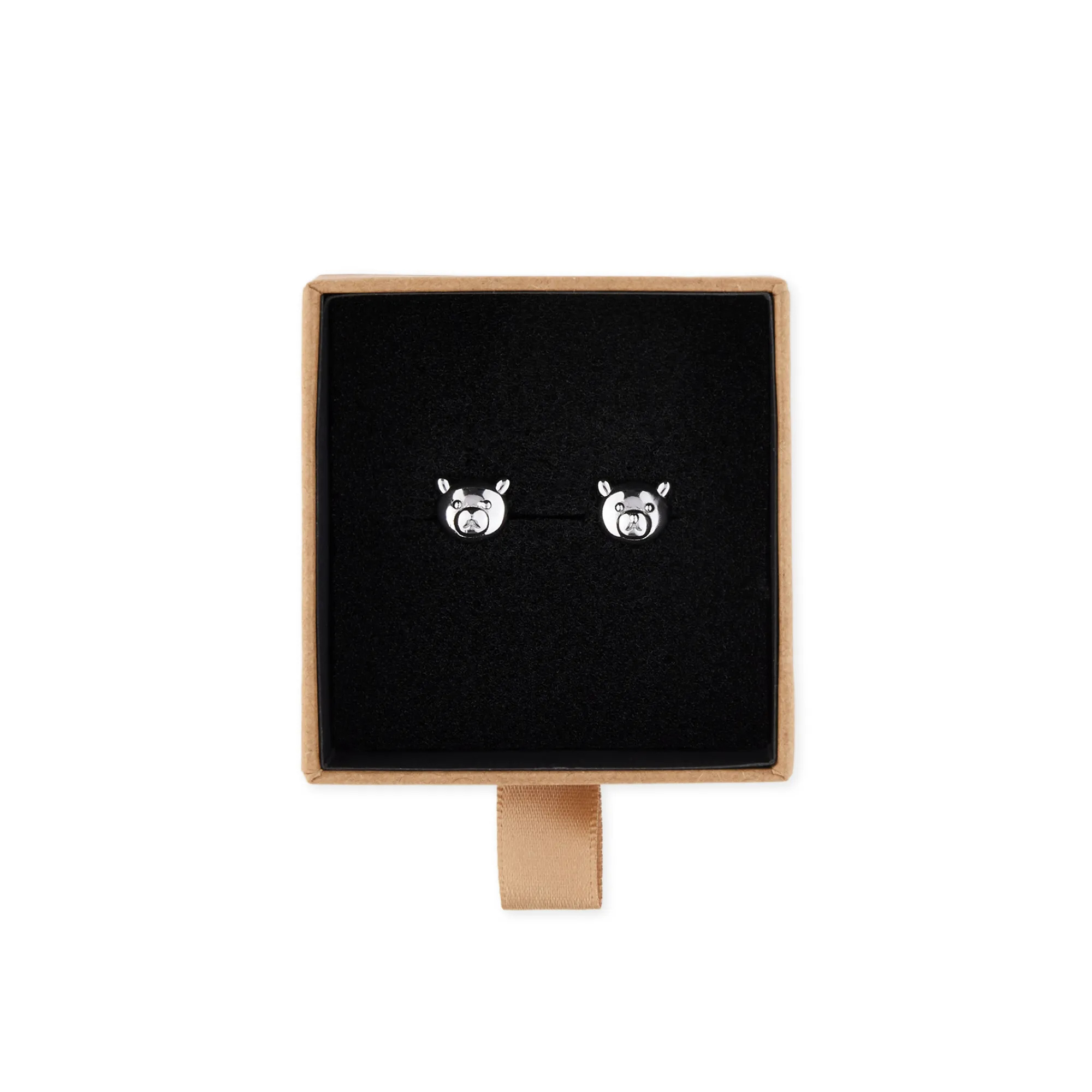 Bear Face Earrings