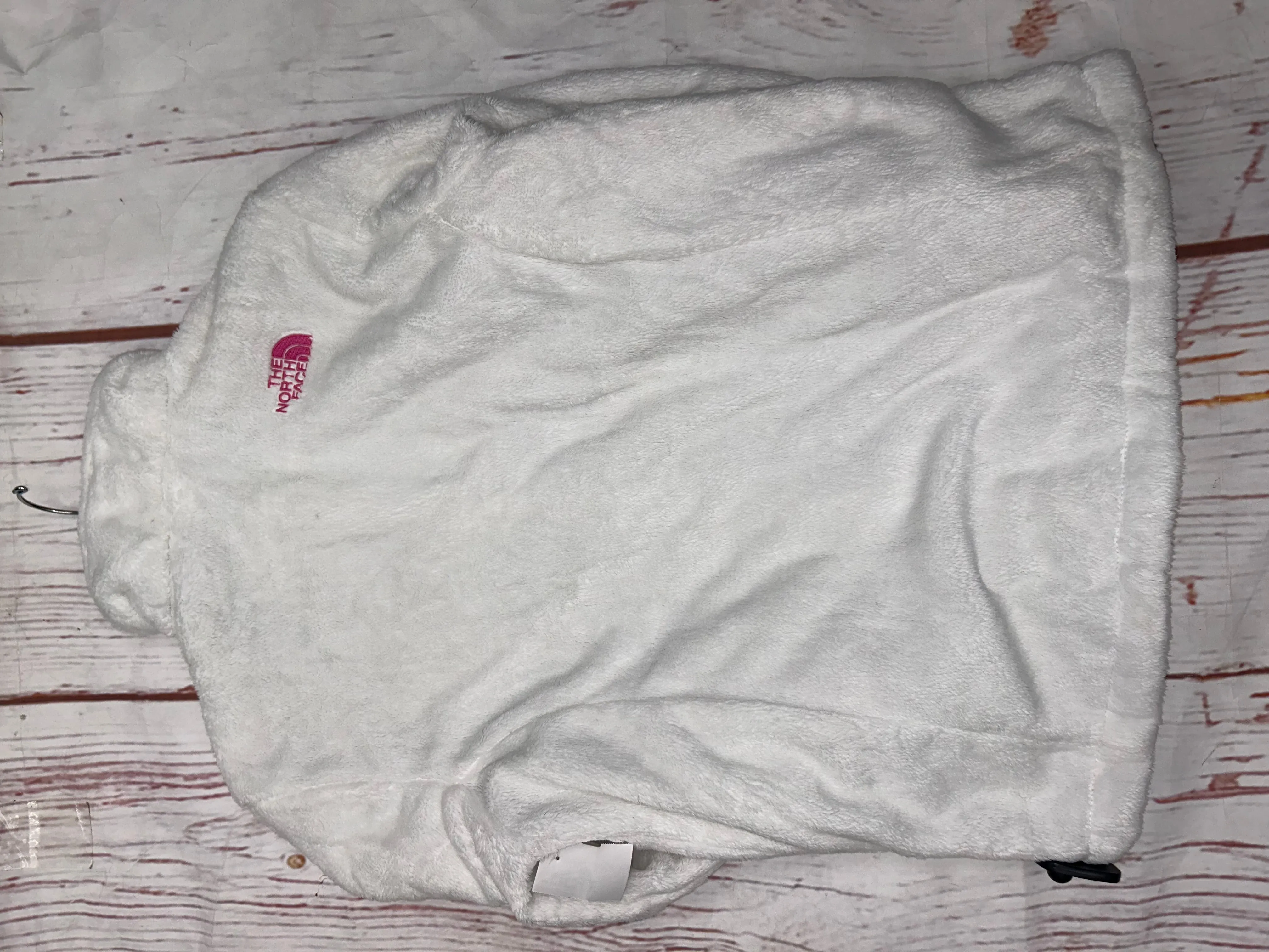 Jacket Fleece By North Face In White Pink, Size: M