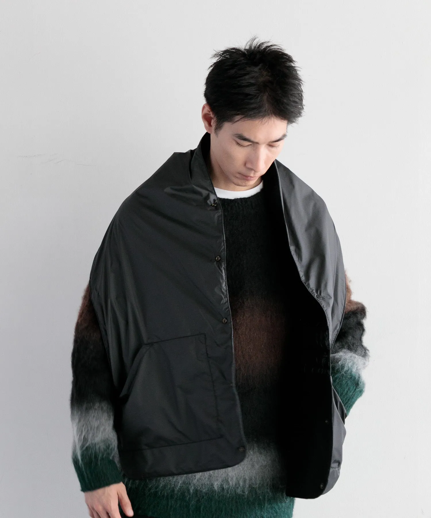 【MEN , WOMEN】THE NORTH FACE PURPLE LABEL Wool Field Reversible Cape